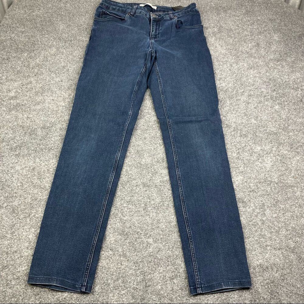 Oui‎ Jeans Women's Size 8 Baxtor Jegging Skinny Pants Dark Wash indie Sleaze